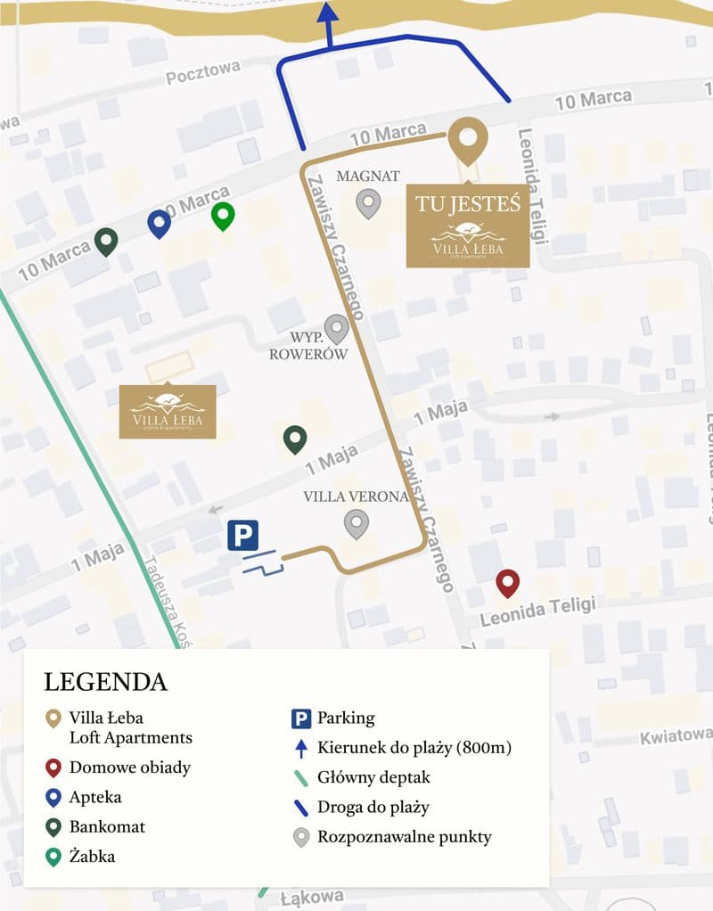 Loft apatments mapka